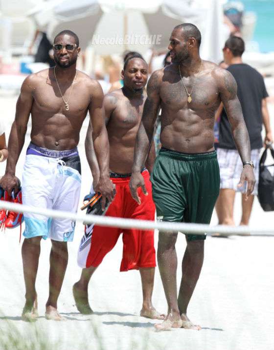 Lebron-and-D-Wade-Miami-Beach